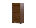 Mobital Chest Natural Walnut Blanche 6-Drawer Chest - Available in 2 Colours