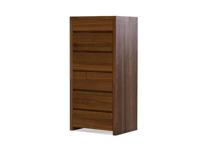 Mobital Chest Natural Walnut Blanche 6-Drawer Chest - Available in 2 Colours