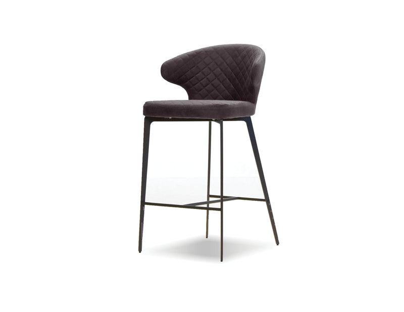 Mobital Counter Stool Black Hug Counter Stool Black With Black Powder Coated Steel