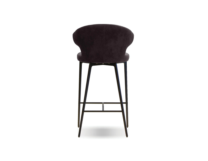 Mobital Counter Stool Black Hug Counter Stool Black With Black Powder Coated Steel