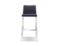  Mobital Counter Stool Dark Grey Weston  Counter Stool Dark Grey Cashmere With Chrome Frame Set Of 2