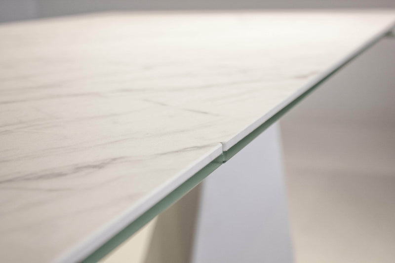  Mobital Dining Table Carerra Origami 98.50" Long Extending Dining Table Carerra Ceramic Top