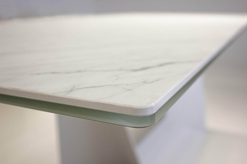  Mobital Dining Table Carerra Origami 98.50" Long Extending Dining Table Carerra Ceramic Top