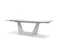  Mobital Origami 98.5" Long Extending Dining Table with Carerra Ceramic Top
